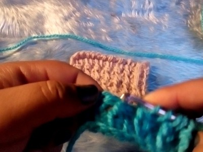 Tunecino: punto espiga de trigo