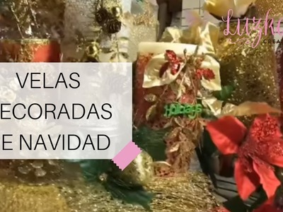 Velas Decoradas de Navidad | Luzka's Creations ✿