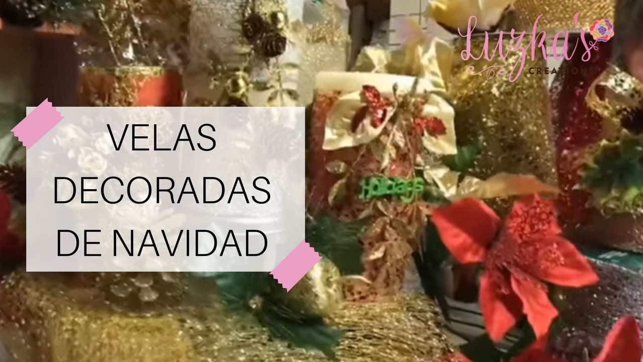 Velas Decoradas de Navidad | Luzka's Creations ✿