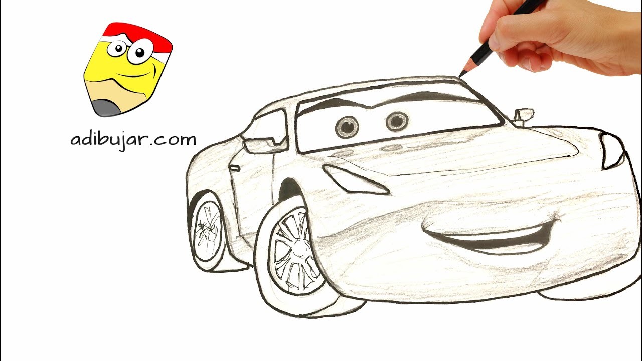 Cars 3: Cómo dibujar a Cruz Ramírez a lápiz paso a paso | Dibujo fácil para niños - How to draw cruz