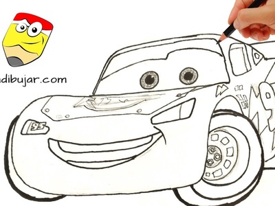 Cars 3: Cómo dibujar a Rayo McQueen a lápiz paso a paso | Dibujo fácil para niños #Cars3