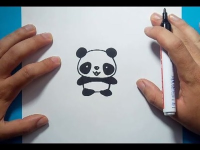 Como dibujar un oso panda paso a paso 4 | How to draw a panda 4