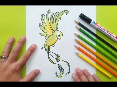 Como dibujar un pajaro paso a paso 9 | How to draw a bird 9