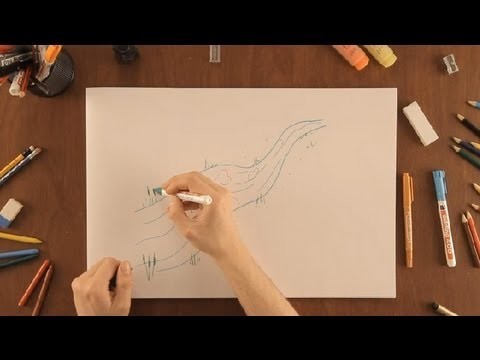 Cómo dibujar un río : Dibujos de la Naturaleza