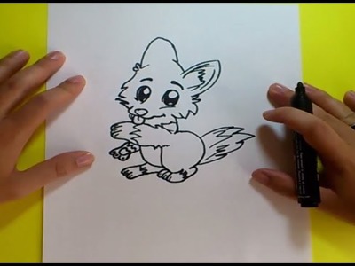 Como dibujar un zorro paso a paso | How to draw a fox