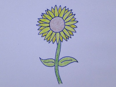 Cómo dibujar una flor de girasol