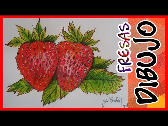 Como Dibujar Unas Fresas Con Lapices de Colores | ArtQuit Draw