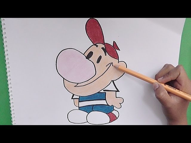 Como dibujar y colorear paso a  paso a Bili Mandi - As drawing and coloring step by step Bili Mandi