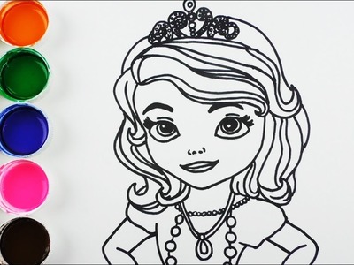 Cómo Dibujar y Colorear Princesa de Arco Iris - Dibujos Para Niños - Learn Colors. FunKeep