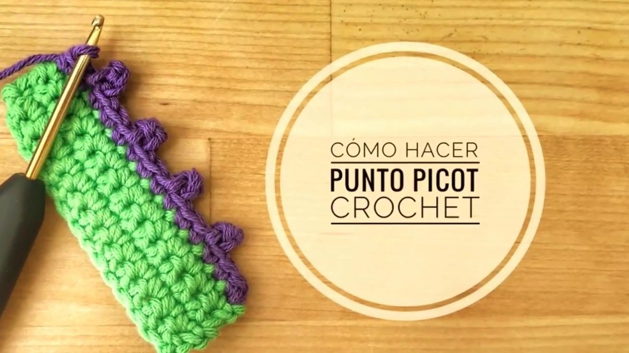 Cómo hacer el punto picot en crochet (ganchillo)
