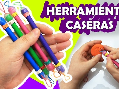 COMO HACER HERRAMIENTAS CASERAS PARA PLASTILINA, ARCILLA POLIMERICA ETC.