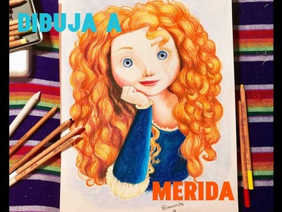 Dibuja a Merida con Lápiz Pastel. Reto con LarryArt. Draw Merida from Brave with Pastel Colors