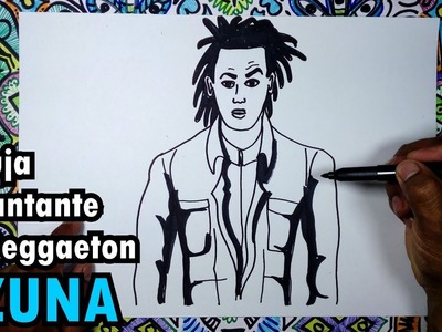 Dibuja al cantante de Reggaeton OZUNA paso a paso