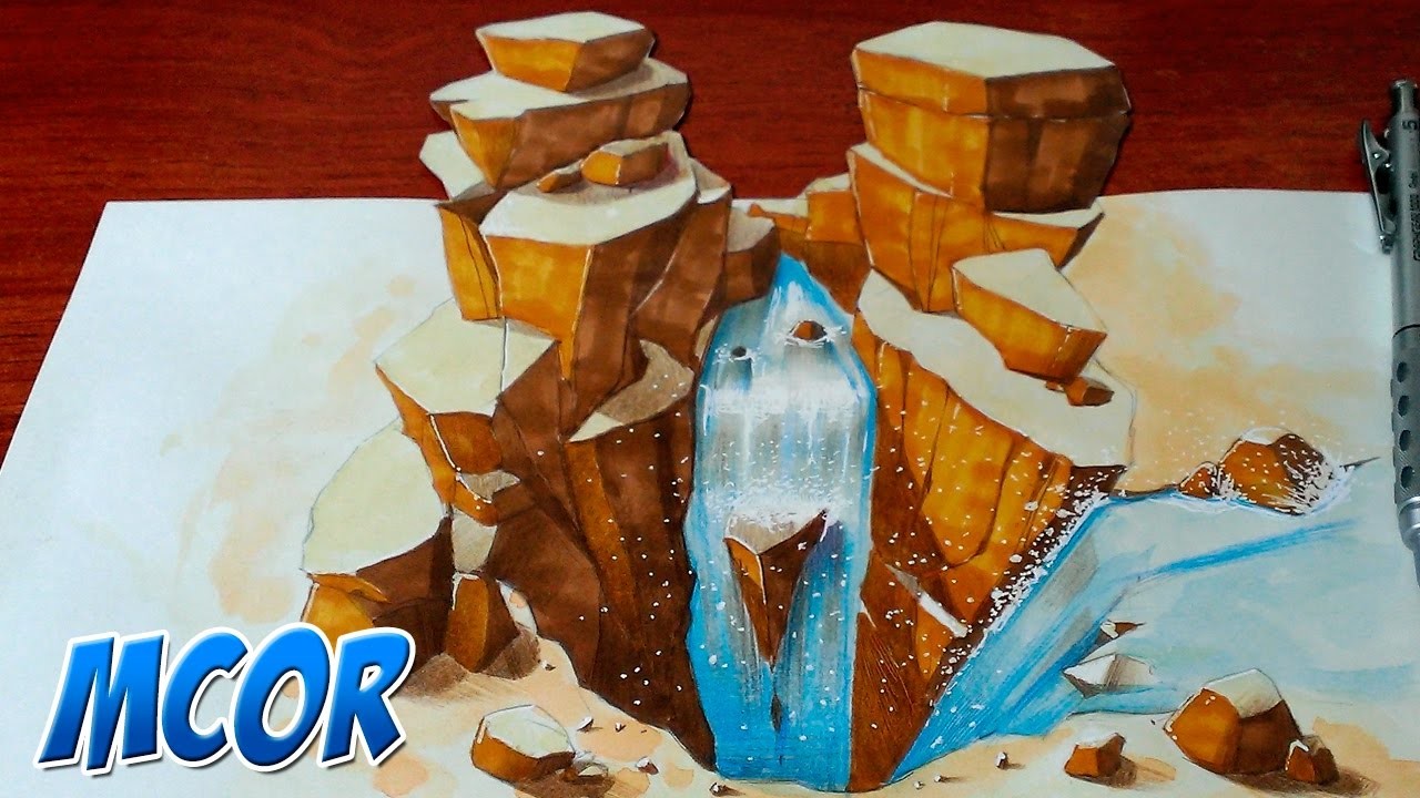 Dibujando Cascadas de Agua en 3D