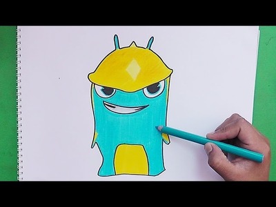 Dibujando y coloreando Torpedo (Bajoterra) - Drawing and coloring Torpedo