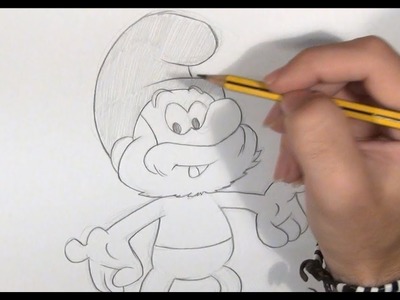 Dibujar al Papa Pitufo - Draw Papa Smurf