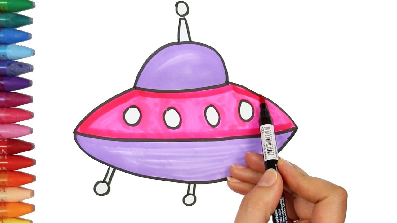Dibujar Astronave | Cómo dibujar y colorear los para niños