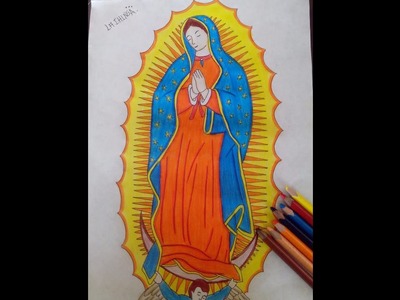 Dibujo virgen de guadalupe