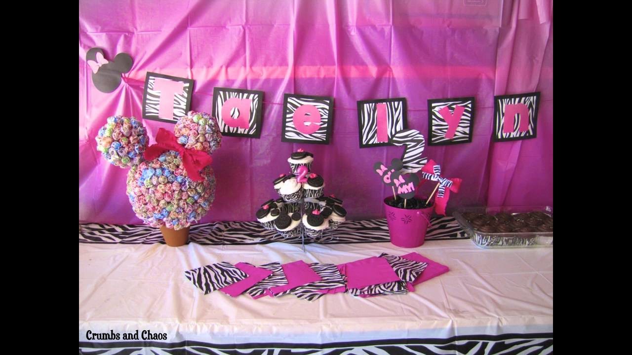 Fiesta de Minnie mouse con ideas de decoración -  Minnie Mouse party decorating ideas
