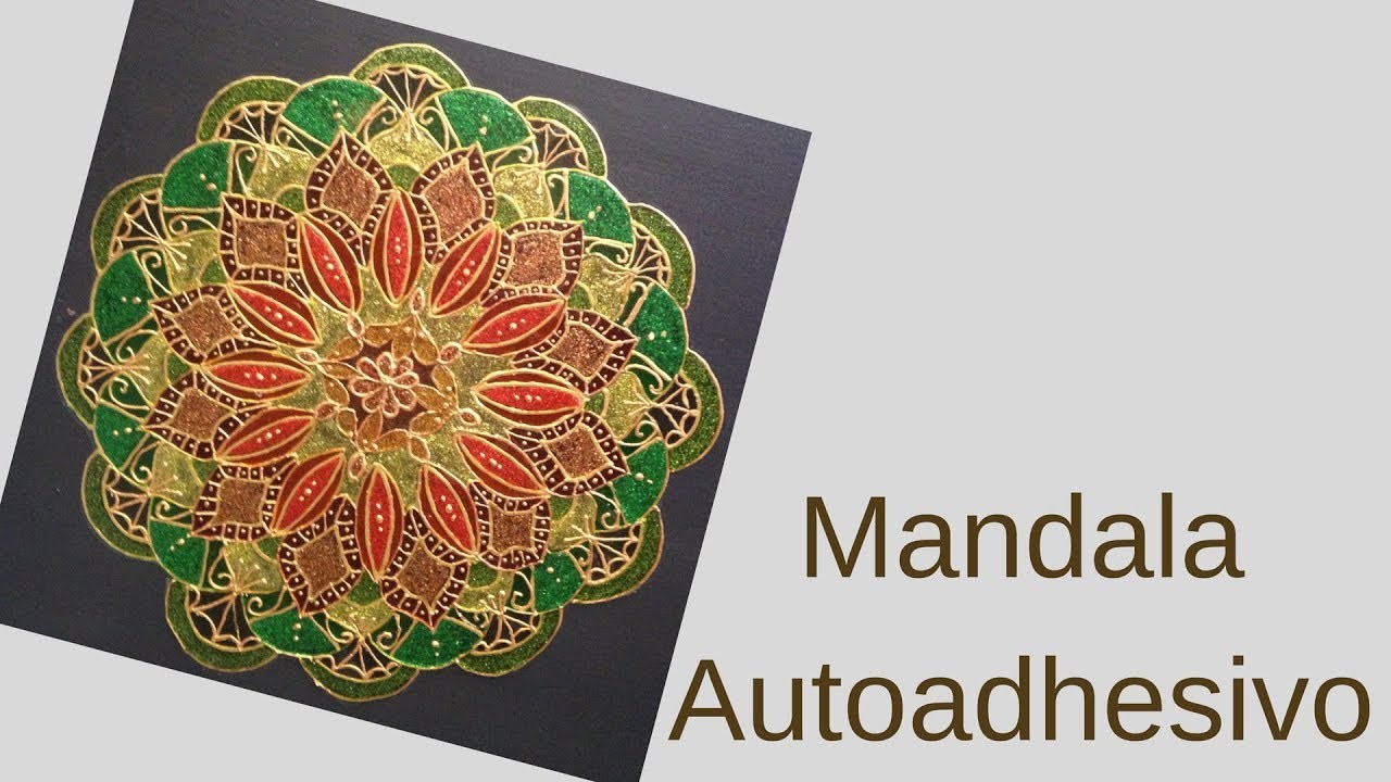 Mandala Autoadhesivo para pegar en la Puerta en Navidad o todo el Año