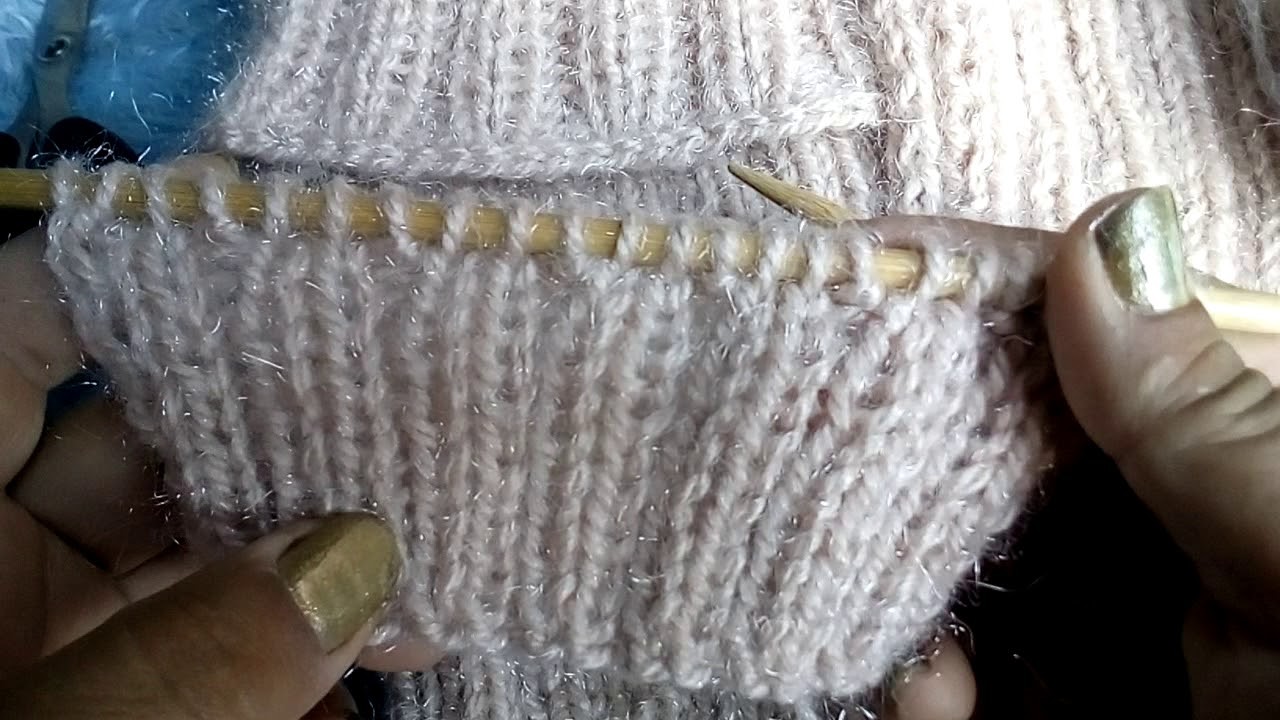 Polainas o calentadores técnica agujas