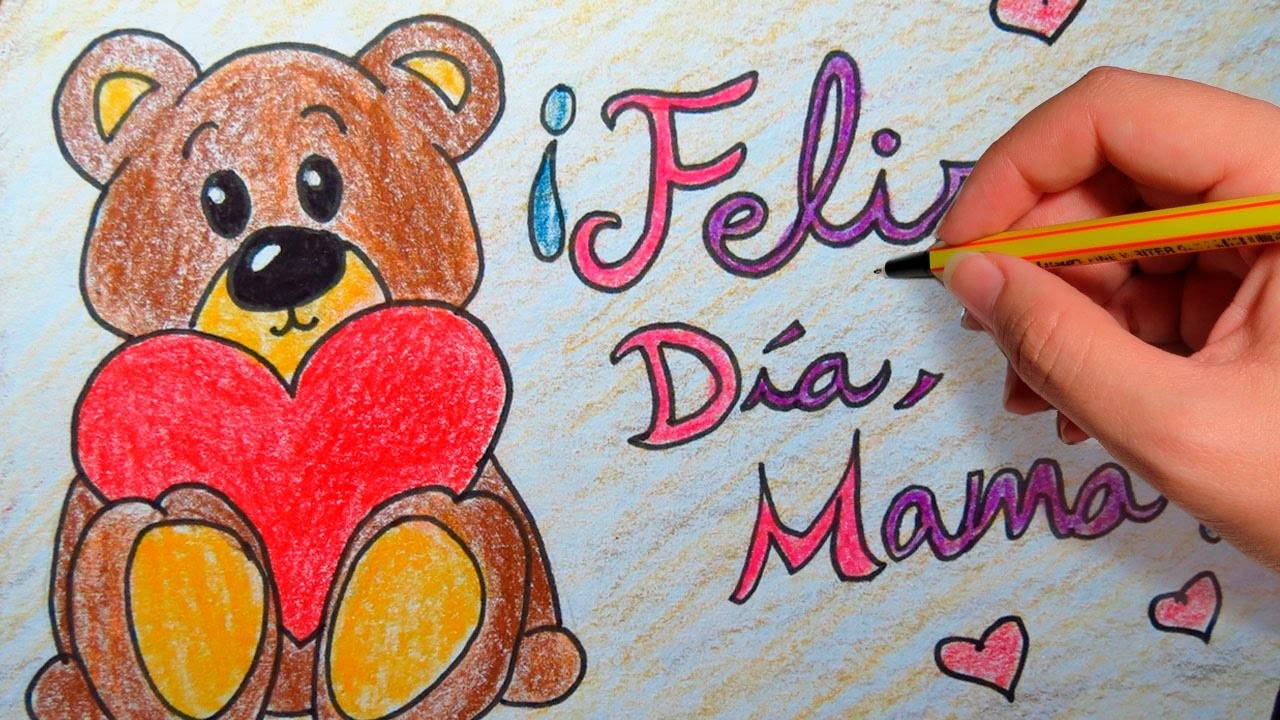 REGALO PARA EL DIA DE LA MADRE: Dibuja tu tarjeta para el dia de la madre