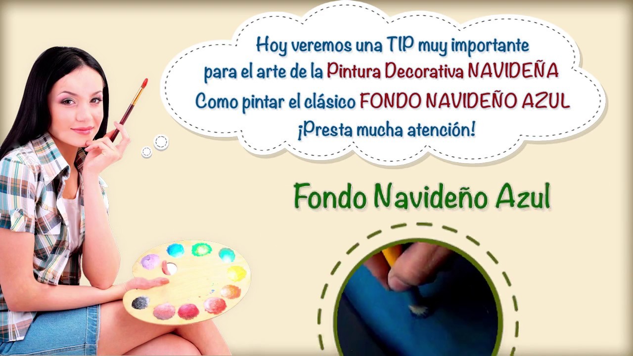 Tip para pintar Fondos Navideños