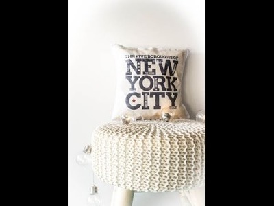 Almohadon. Cojin  transfer sin costura