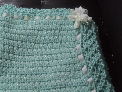 Cobija para bebé tejida a crochet Realmente hermosa