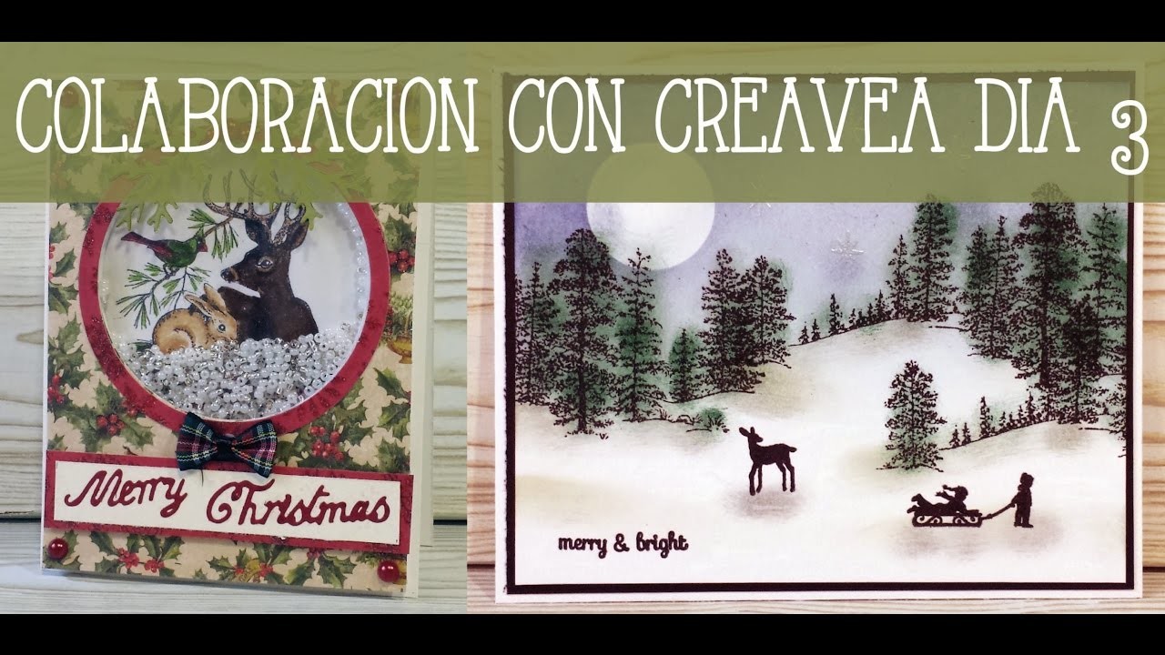 Colaboración con Creavea Día 3: tarjetas navideñas