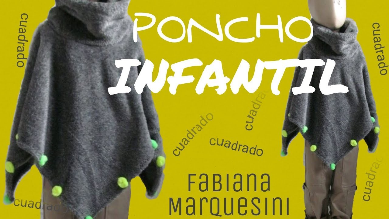 COMO HACER UN PONCHO INFANTIL - Fabiana Marquesini - 10