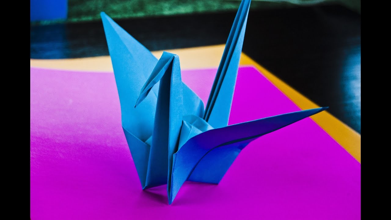Como hacer una grulla de papel- Papiroflexia origami