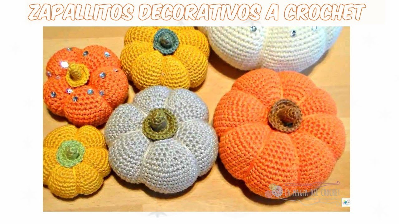 Cómo hacer ZAPALLOS o Calabazas a crochet - decoración de Otoño
