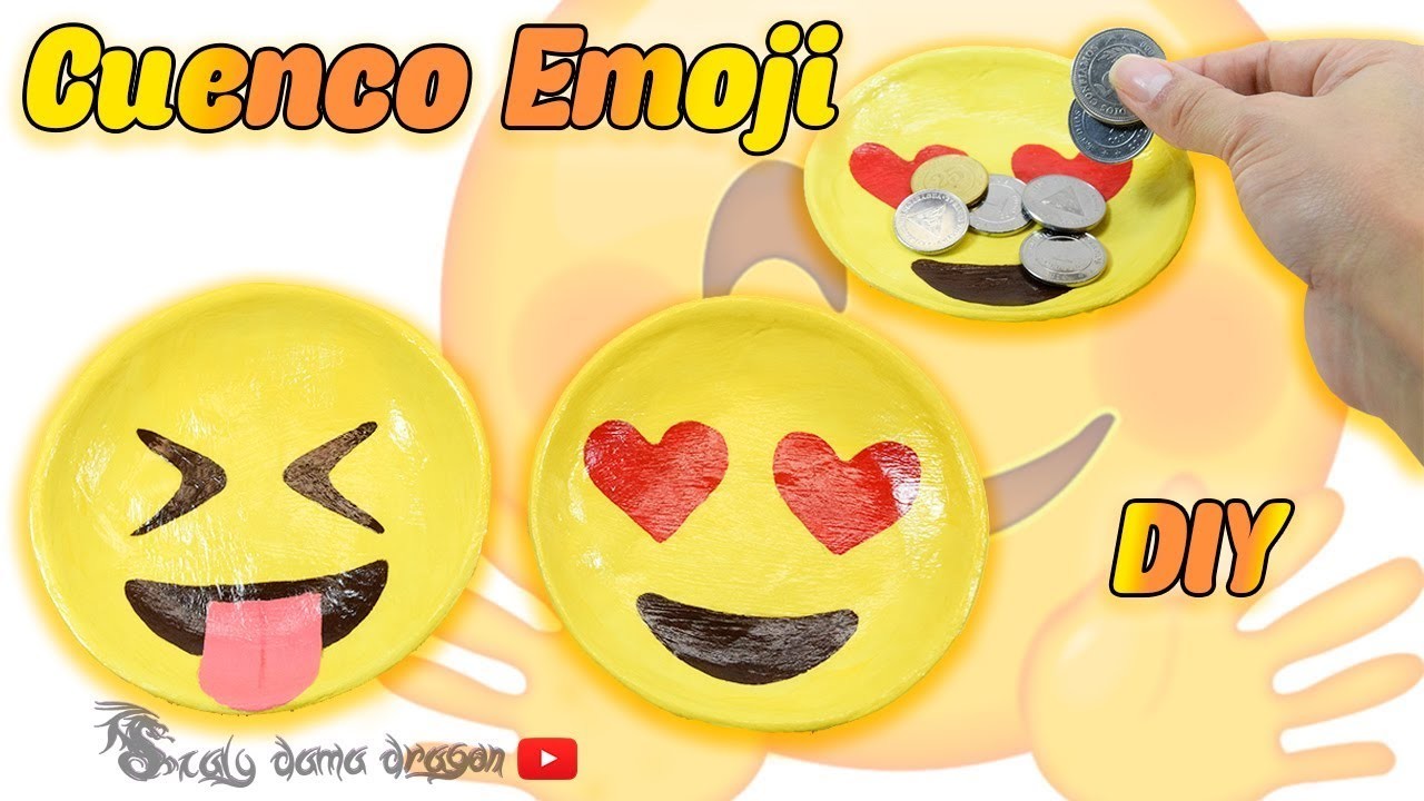 Cuencos Emoji con pasta de Modelar