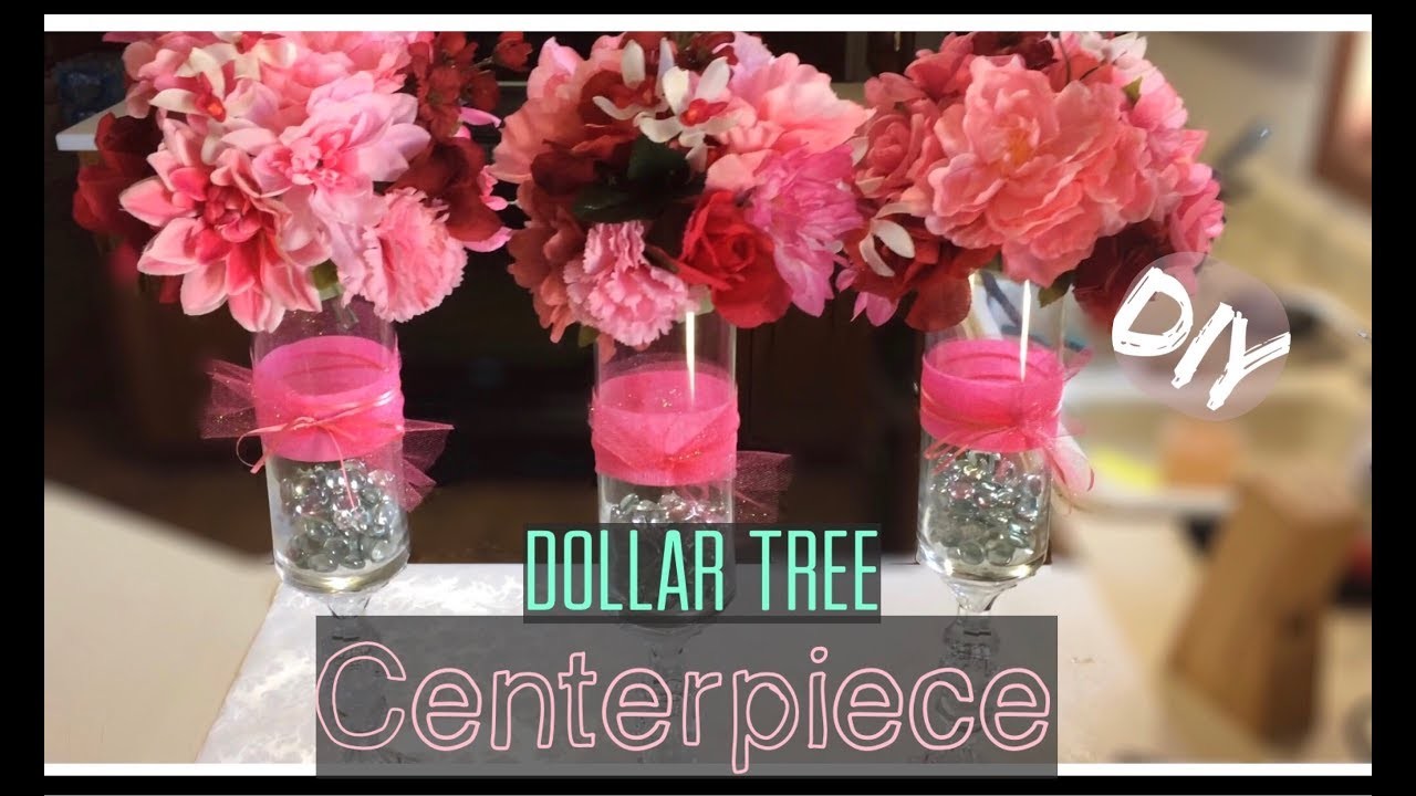 DIY DOLLAR TREE CENTERPIECE | Decoración Bonita Para fiesta, O tu Casa| Yasmin Varela