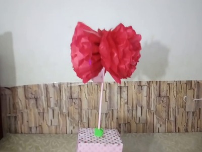 Florero decoracion de fiestas - Roseton - Pompon - Papel - Carton | AisaVenezuela