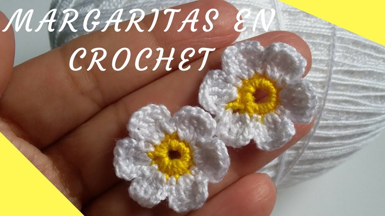 MARGARITA EN CROCHET PASO A PASO,MARGARITA EN CROCHET FACIL Y RAPIDA DE HACER