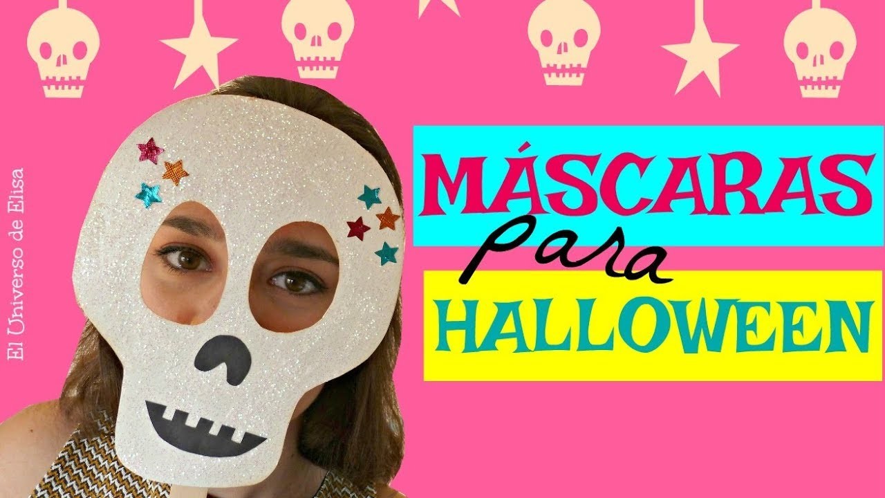 Máscaras para Halloween y El Día de los Muertos, Máscara Calaca o Catrina, Cute Halloween Masks,