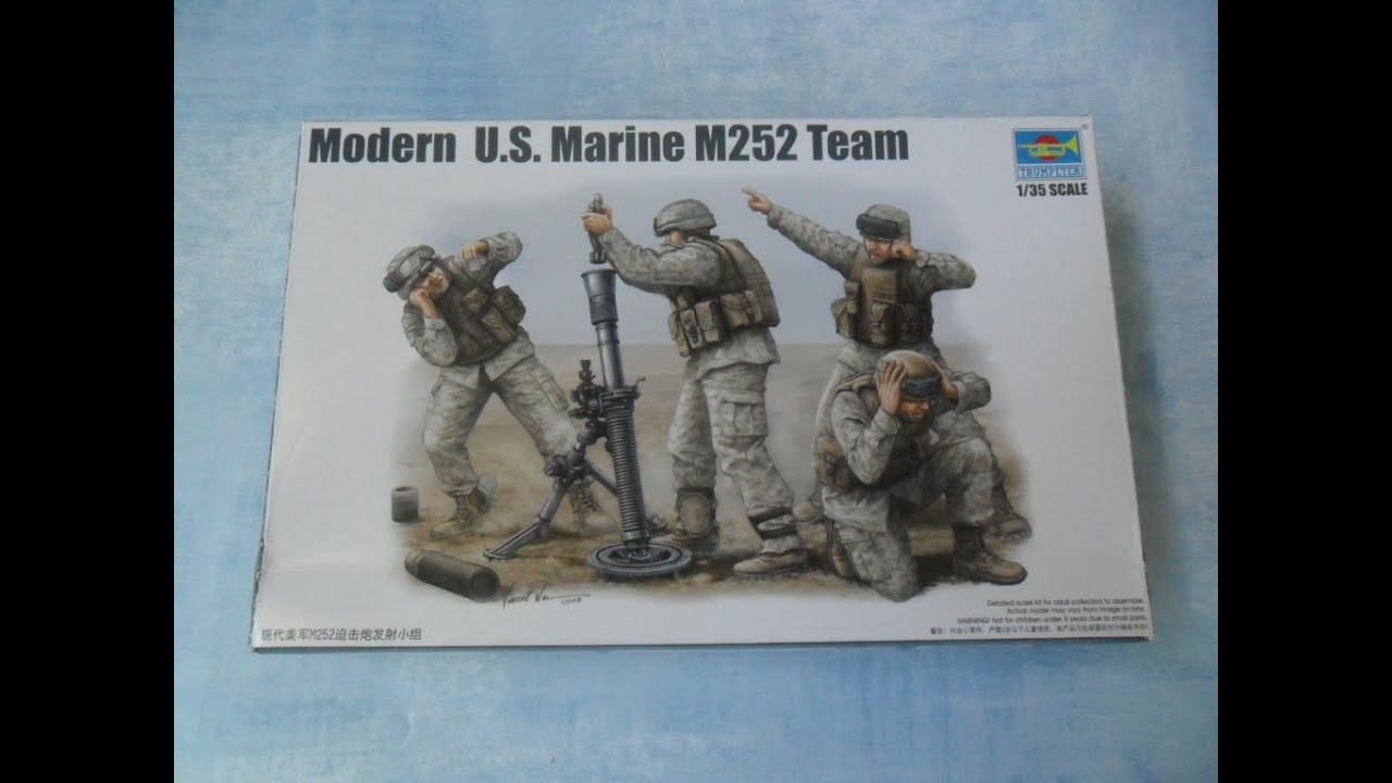 Modelismo.Review Trumpeter U.S. mortar M252 team 1.35