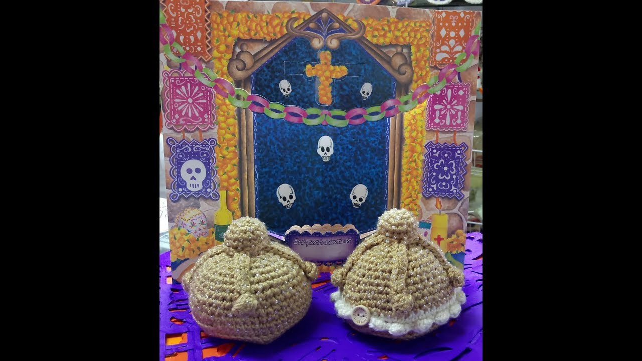 Pan de Muerto Amigurumi a Crochet Version (ZURDO)