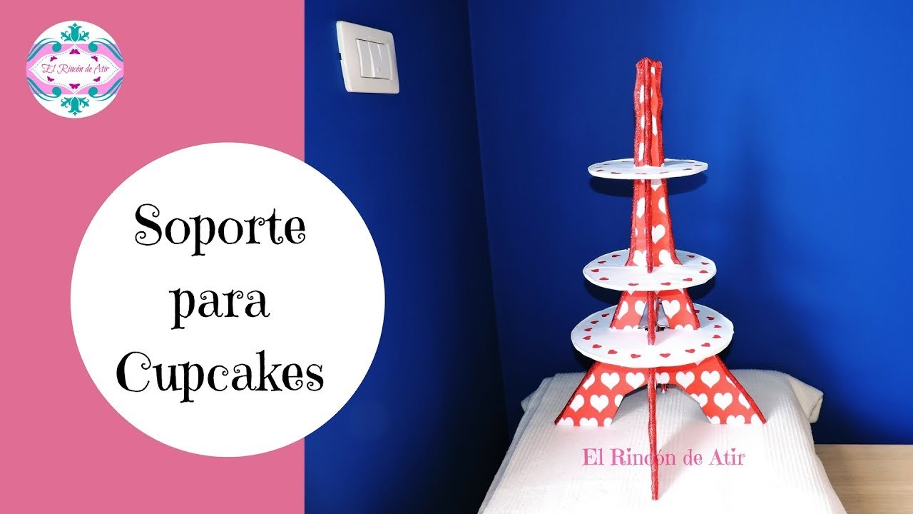 Soporte o exhibidor para cupcakes - Torre Eiffel - Cupcakes Stand