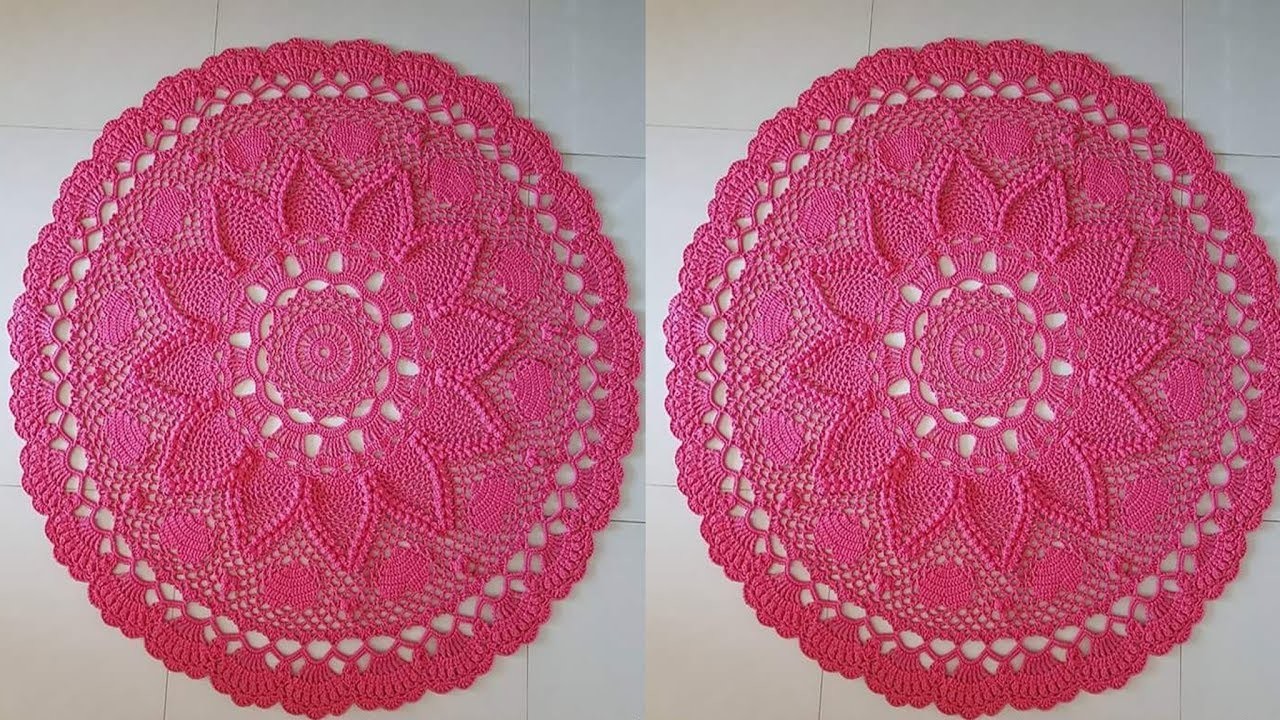 Tapetes Circulares Tejidos a Crochet