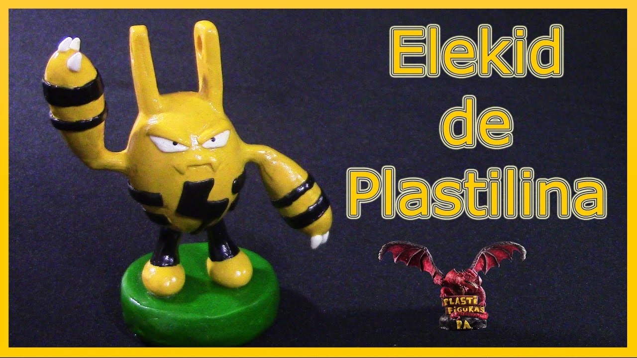 Como Hacer a Pokémon Elekid de Plastilina.How to Make Elekid with Clay.Pokémon