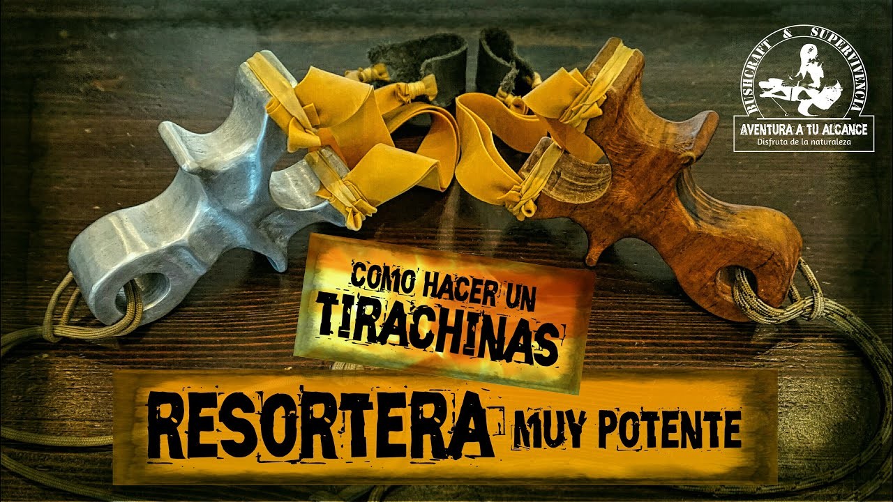 Como Hacer un TIRACHINAS o RESORTERA (PARTE 1) - Tirachinas Casero Profesional. SUPERVIVENCIA