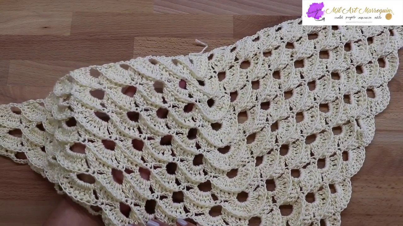 Como Tejer Chal a Crochet Traingular