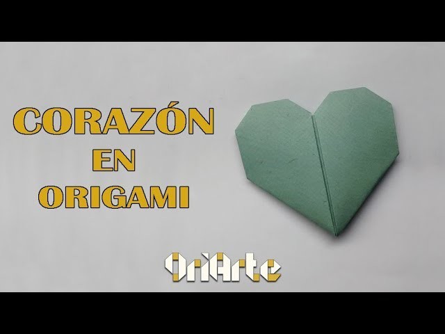 Corazón en origami | DIY Tutorial