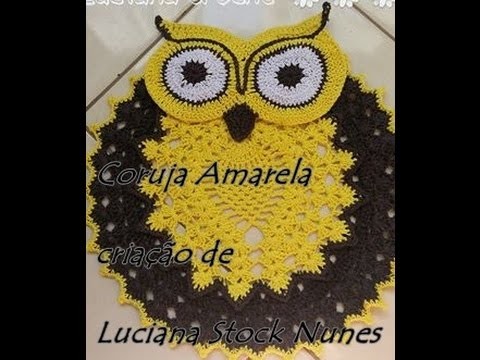 Coruja Amarela LUciana Croche