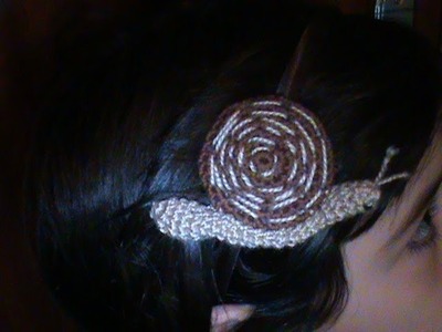 Diadema de caracol, crochet