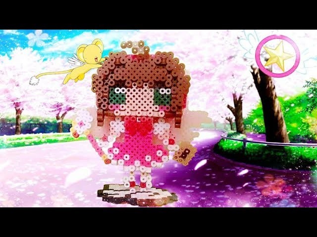 DIY. Tutorial ♥ Sakura Card Captor ♥ Pearl - Hama Beads (3D)  (≧ω≦)