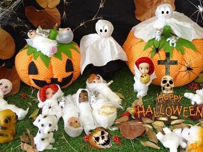 Escenario de Halloween para Muñecas DIY  Easy Tutorial Decoracion